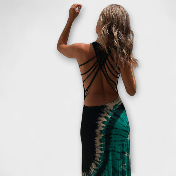 Livia - Maxikleid mit Sternenhimmel-Tie-Dye