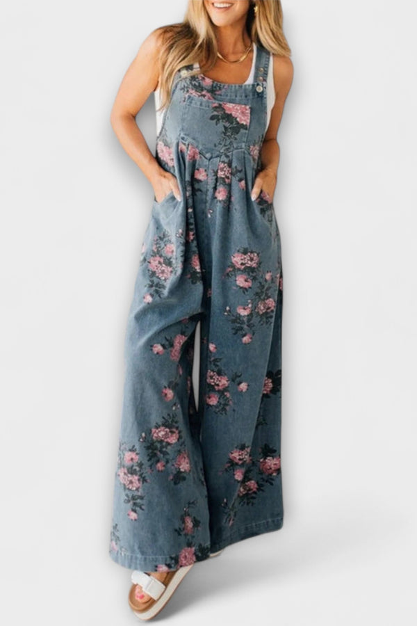 Mirona - Entspannte Passform Denim Latzhose