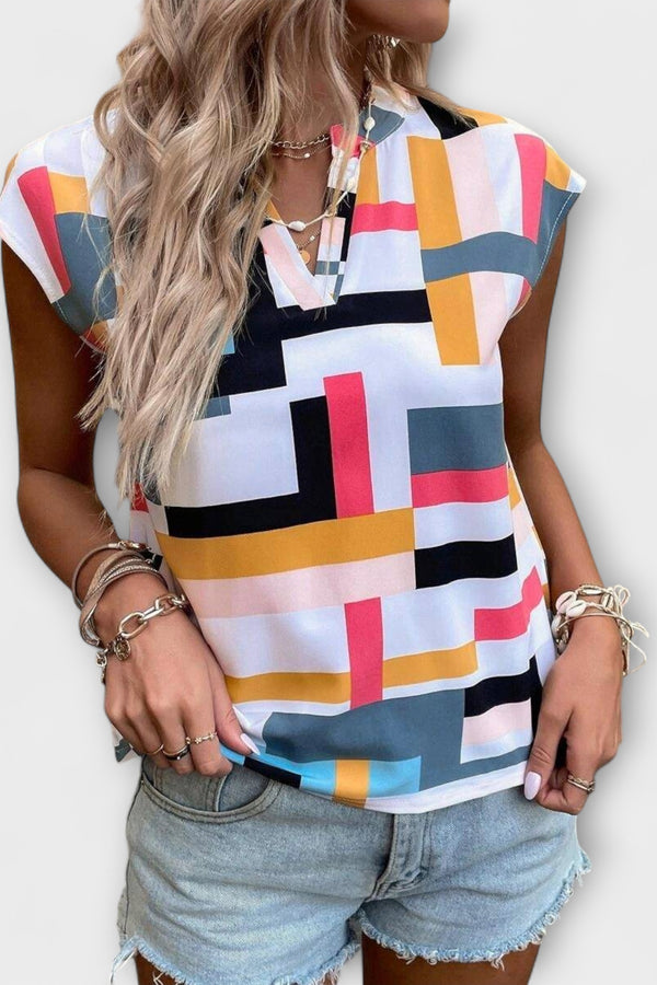 Chloe - Kurzärmelige Bluse