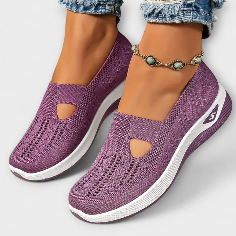 Martha - Komfort Plus Orthopädische Wanderschuhe in Lila