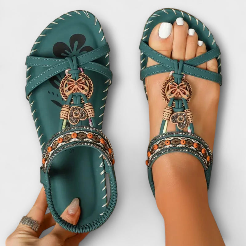 Claudia - Orthopädische Ibiza inspirierte Sandalen