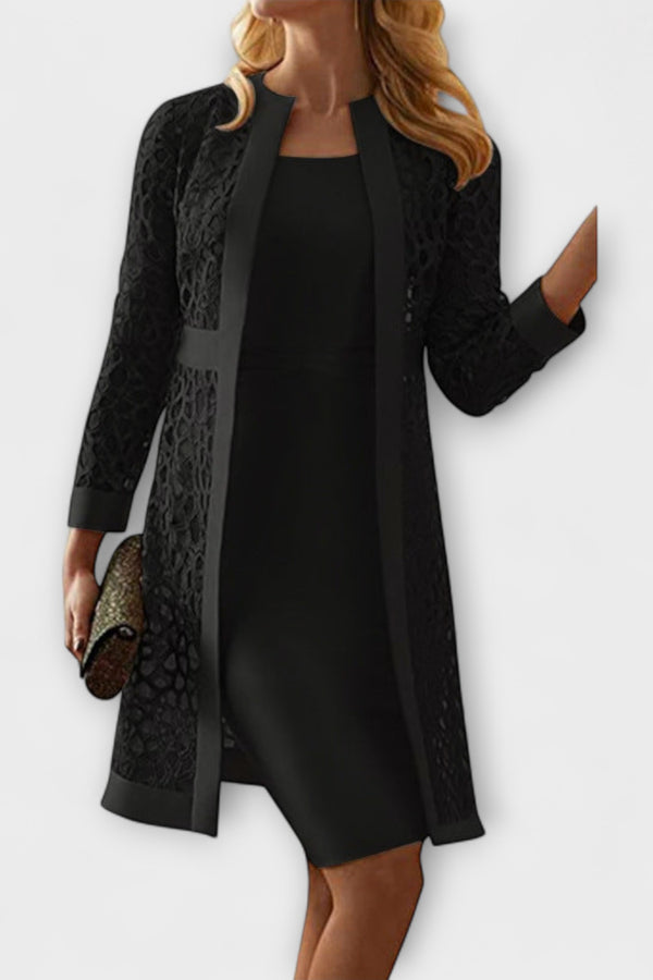 Runa - Elegantes Zweiteiliges Spitzenkleid