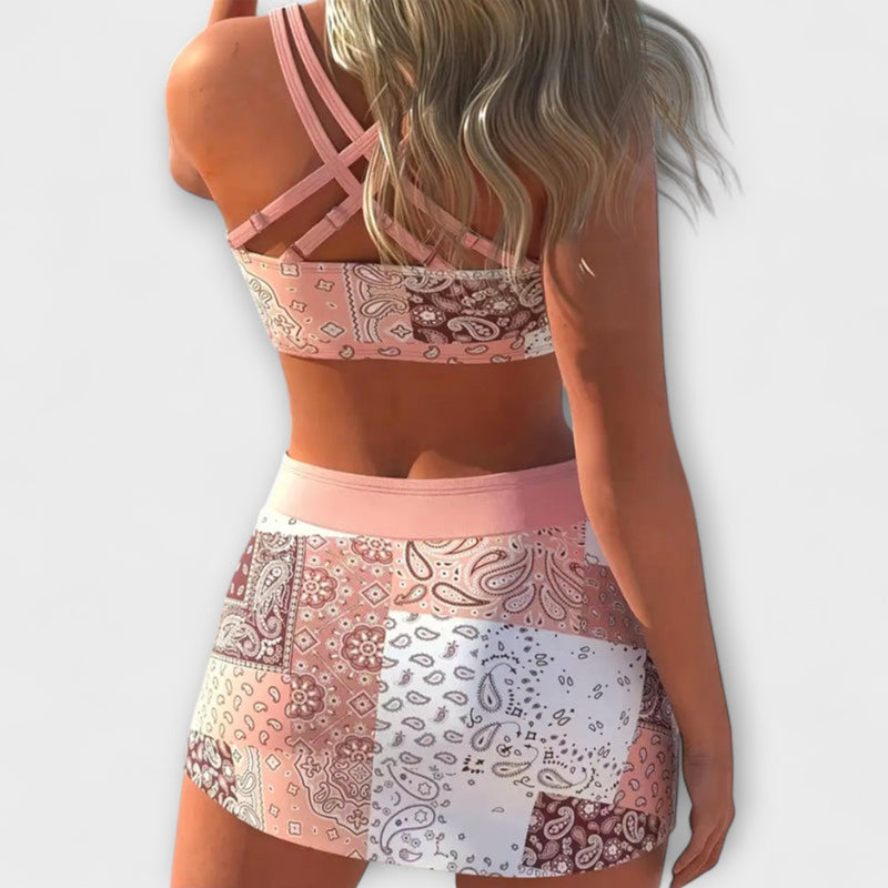 Pauline - Rock-Bikini mit Schleifen-Detail