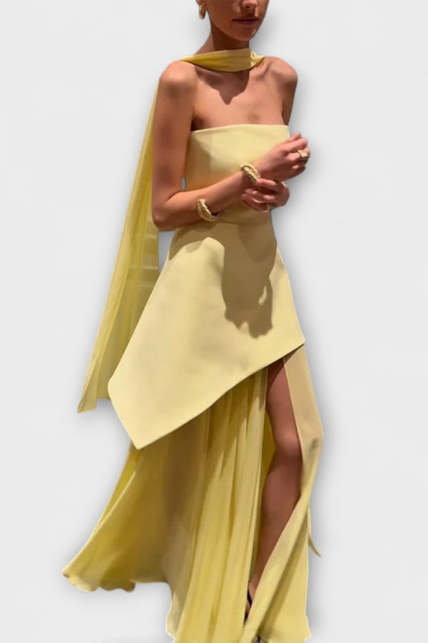 Goldie - Maxikleid aus Chiffon