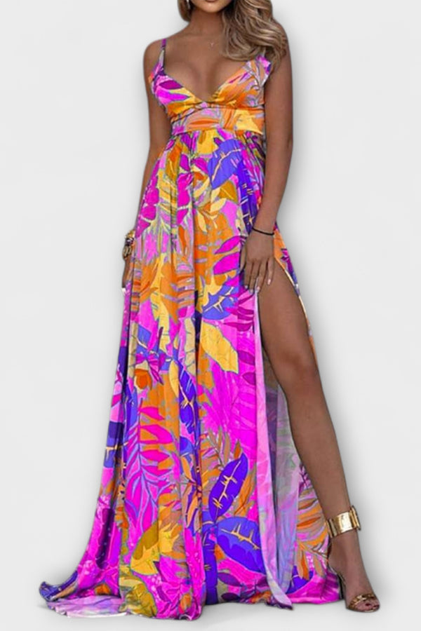 Audrey - Blumendruck-Trägerkleid für Damen