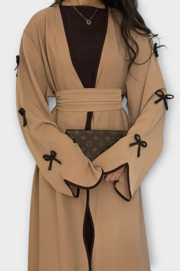 Jasmin - Schicker Cardigan und Kleid Duo mit Schleifenverzierung