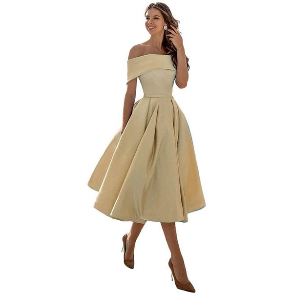 Romy - Schickes Off-the-Shoulder Drapiertes Maxikleid