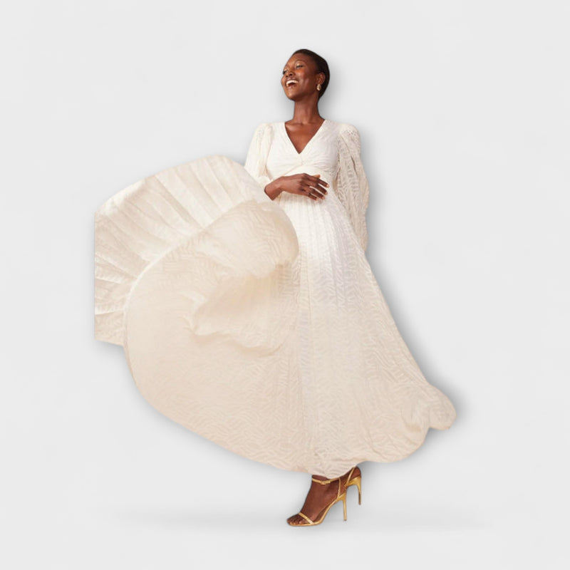 Elsa - Creme Maxi-Kleid von Allegory