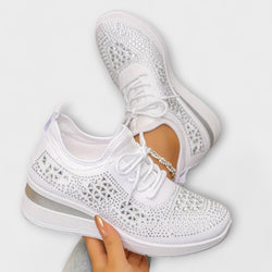 Giselle – Schillernde Orthopädische Sneakers mit Strass