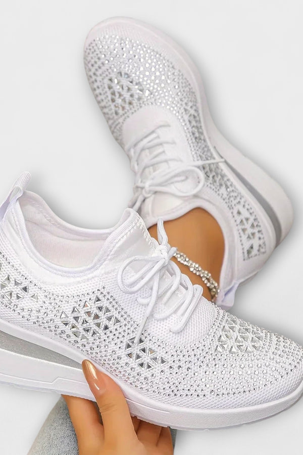 Giselle – Schillernde Orthopädische Sneakers mit Strass