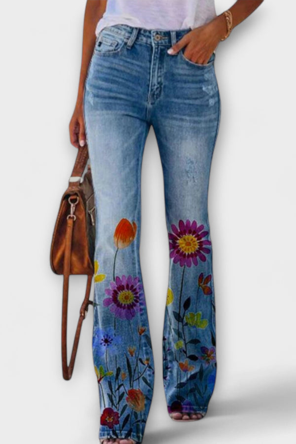 Hose mit Blumen