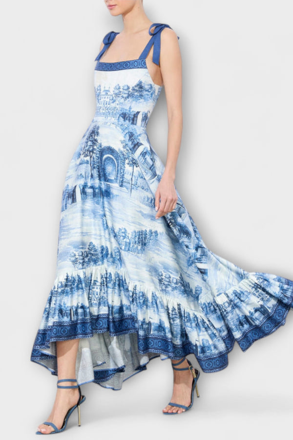 Lucia - Charmantes Blumenkleid Maxi
