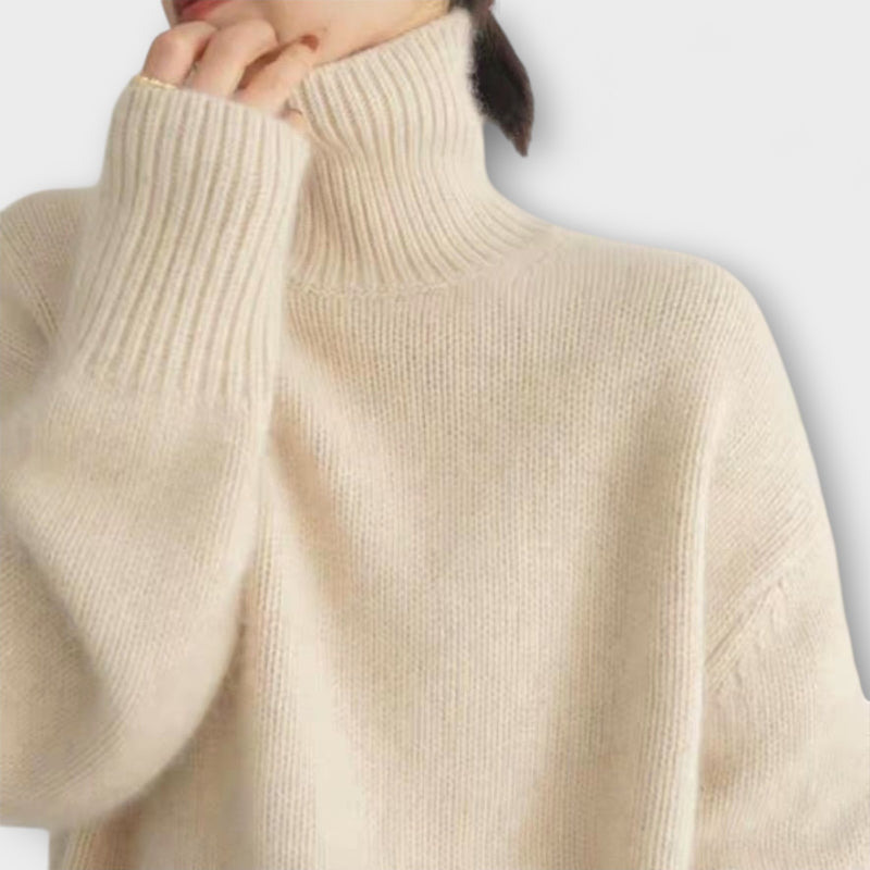 Mera - Kaschmir-Rollkragenpullover für Damen