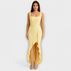 Bella - Rüschensatin-Korsettkleid