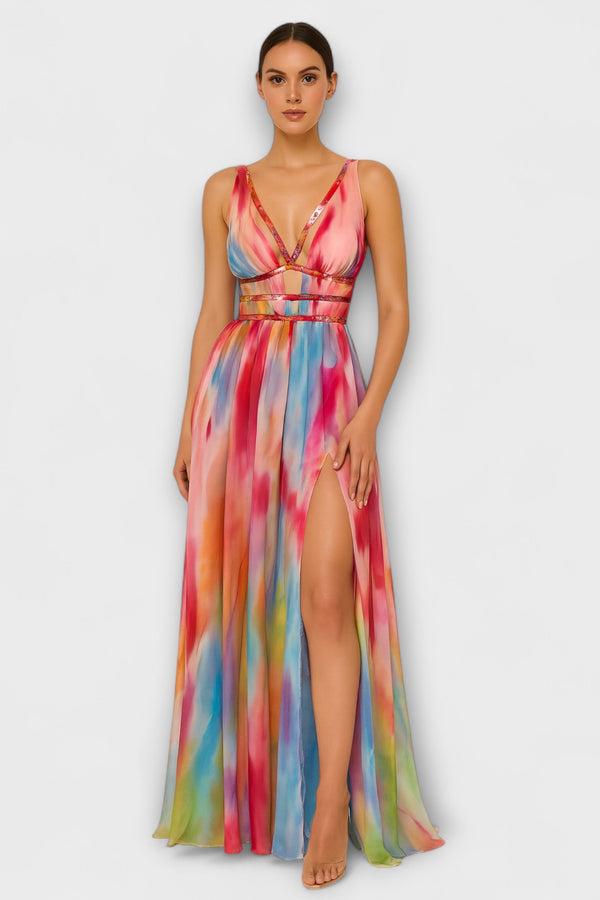Freya - Gemaltes Maxikleid