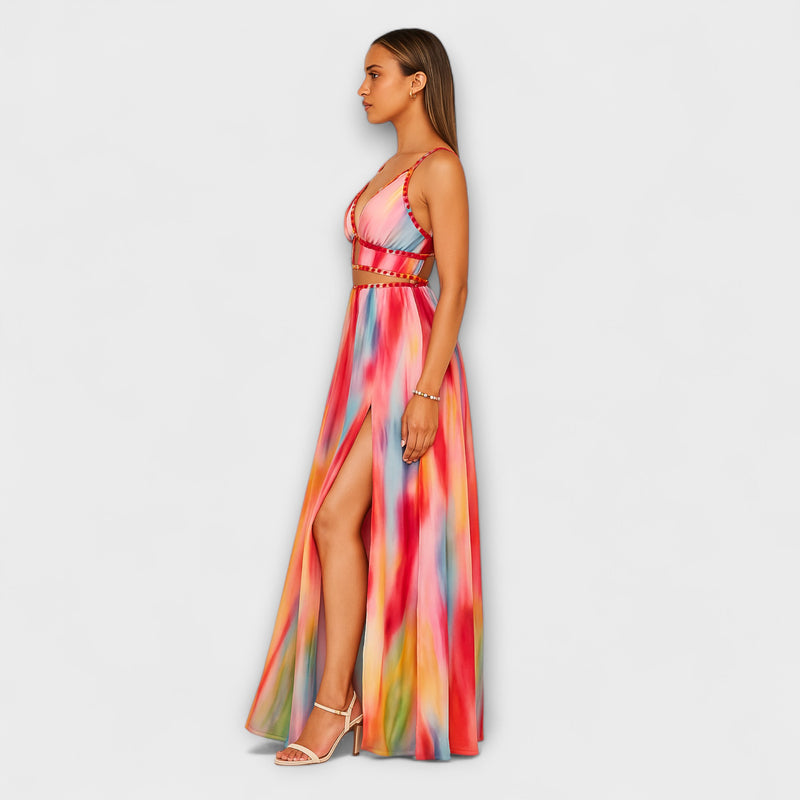 Freya - Gemaltes Maxikleid