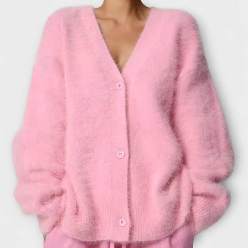 Lilla - Kuschelige Strickjacke