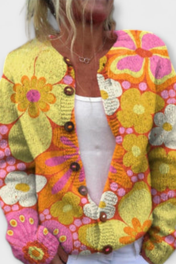 Zara – Femininer Strick mit Blumenmuster