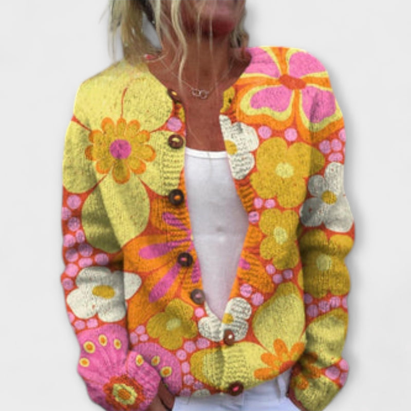 Zara – Femininer Strick mit Blumenmuster