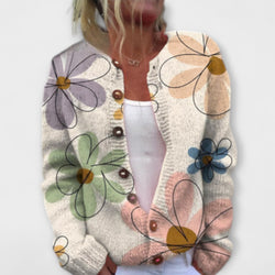 Mea – Cardigan mit Blumenmuster