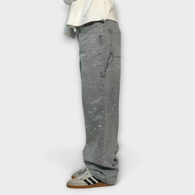 Fable - Shine Denim Jeans im Balloon Carpenter Stil