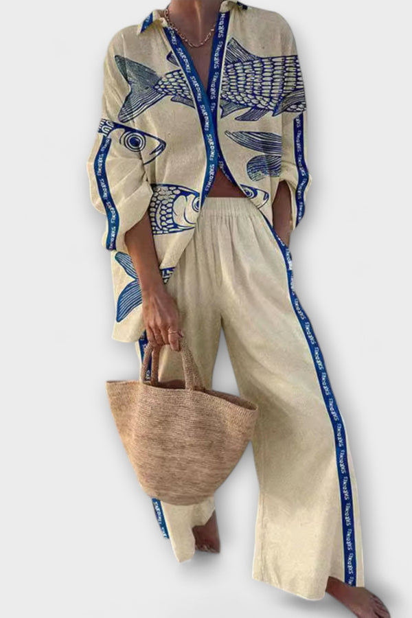 Yazette – Lässiger Look mit Fisch-Print