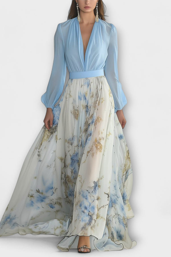 Harper - Vestido longo floral