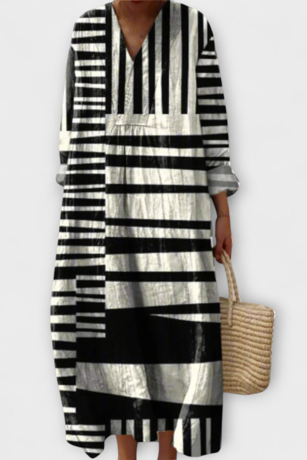 Doris - Stilvolles geometrisches Kleid