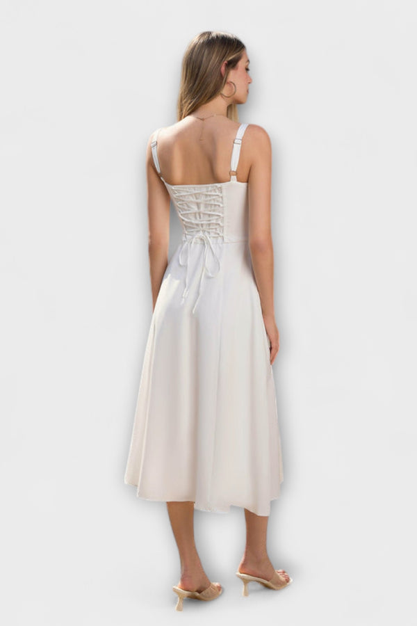 Hope - Rüschentop Kleid mit Schlitzdetail