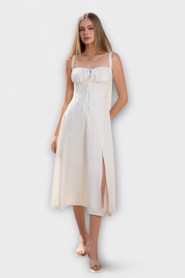 Hope - Rüschentop Kleid mit Schlitzdetail