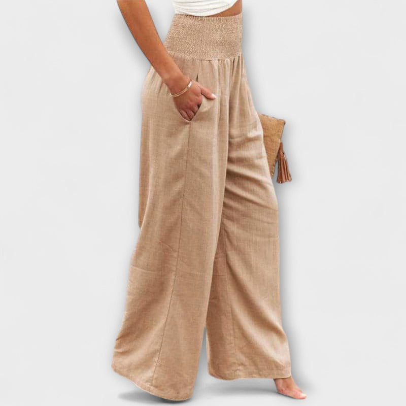Thearya - Lässige weite Leinenhose
