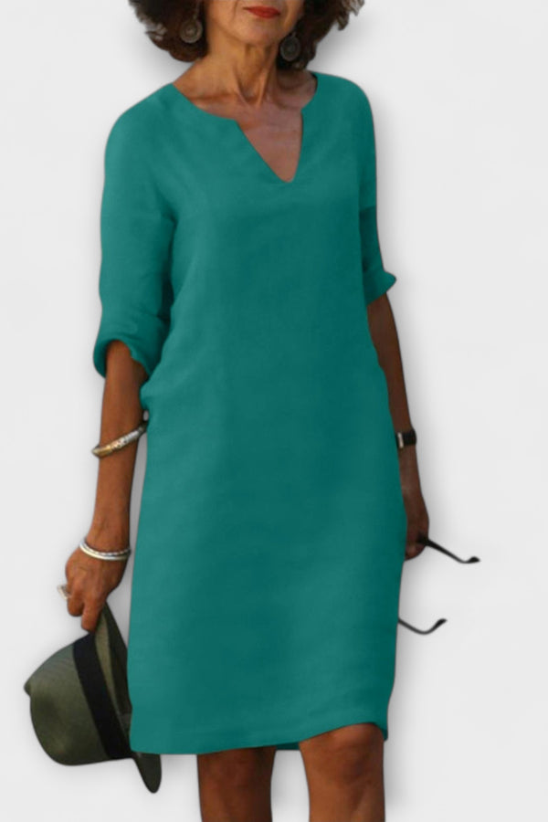 Ellyse - Stilvolles Sommerkleid mit V-Ausschnitt