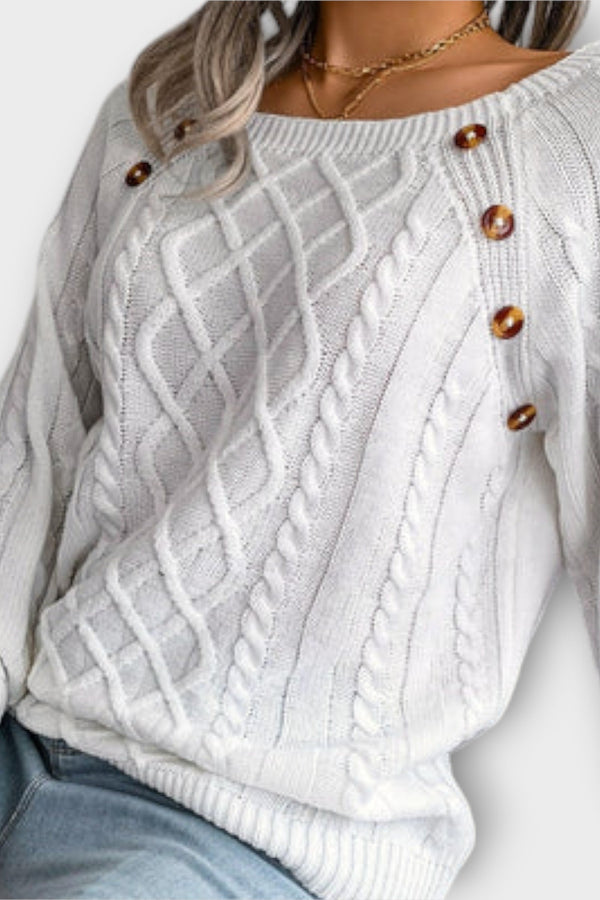 Malia - Strickpullover mit Knöpfen
