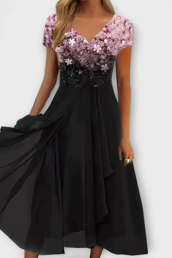 Lara - Damen Chiffon Partykleid