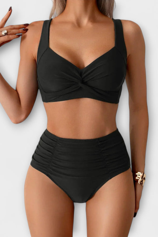 Zoe - Rüschendes Bandeau-Badeanzug