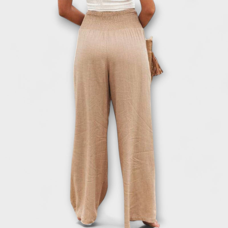 Thearya - Lässige weite Leinenhose