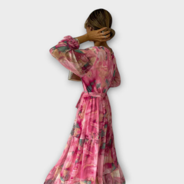 Evelyn - Aquarelle Dream Maxikleid