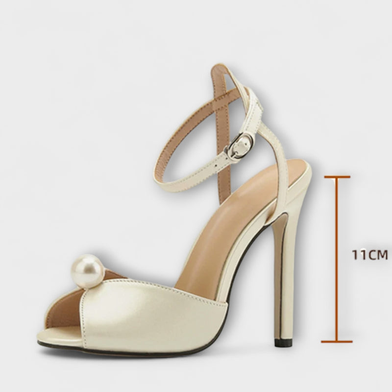Liyke - Hochwertige Bequeme Seiden Peep Toe