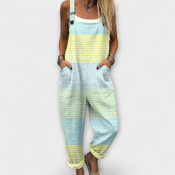 Niva - Pastel Checkered Overalls