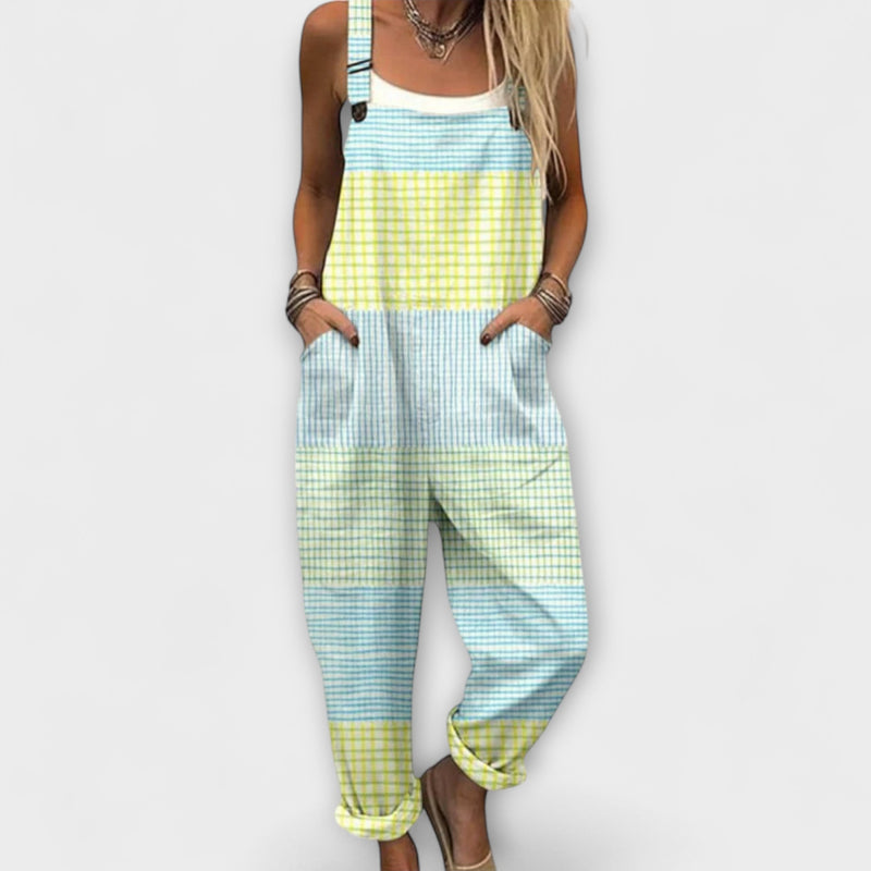 Niva - Pastel Checkered Overalls