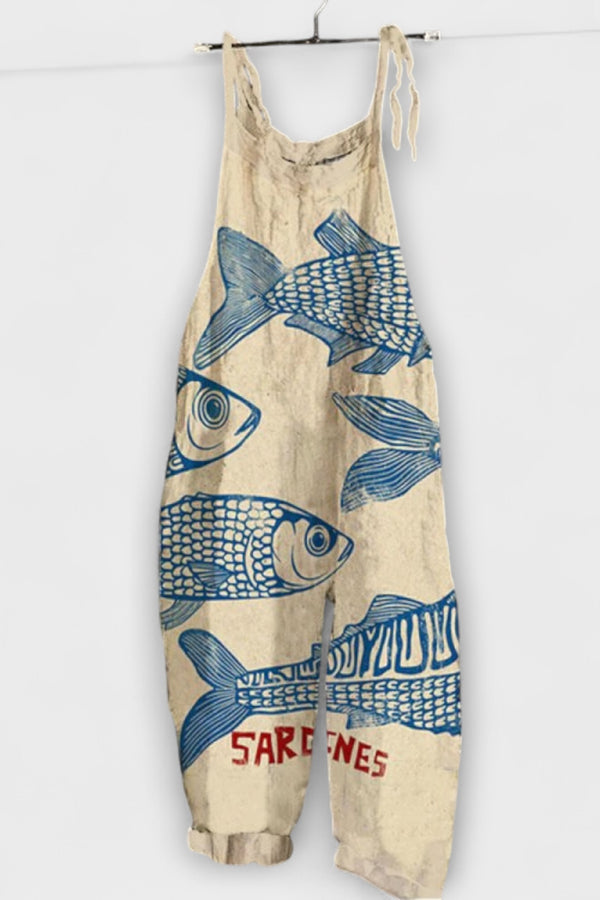 Amy - Retro Blumen Jumpsuit