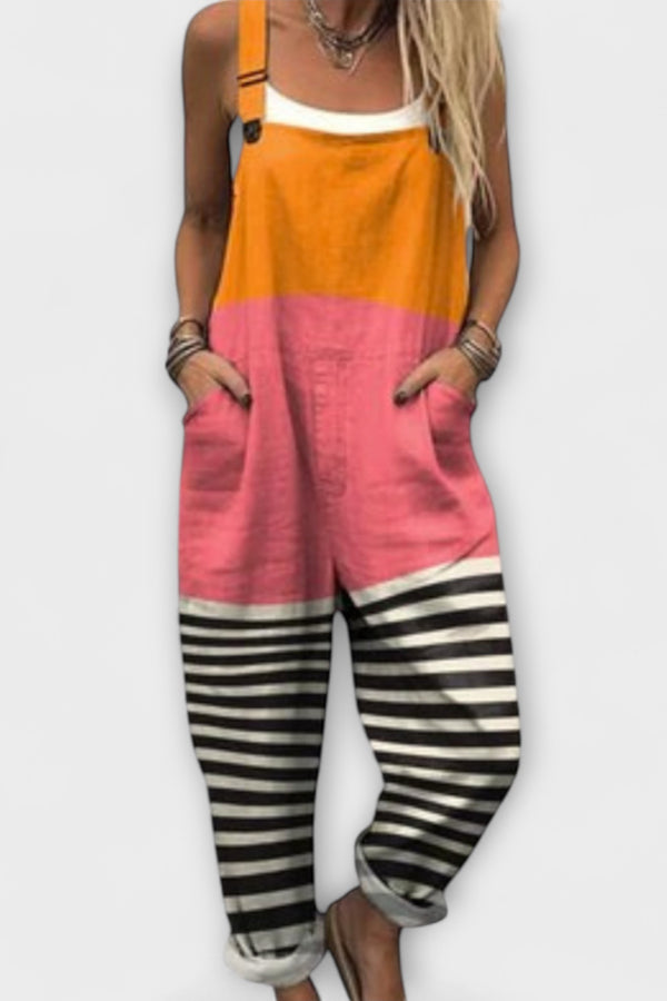 Nova - Color-Blocked Overalls