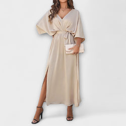 Sabrina - Maxikleid mit V-Ausschnitt