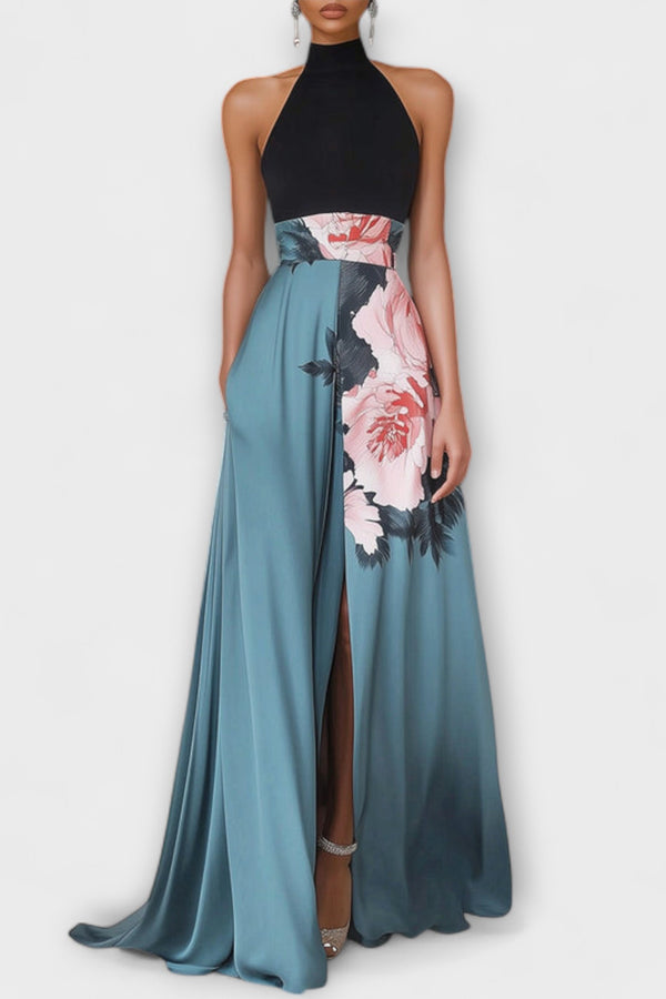 Natalie - Floral A-Line Maxikleid