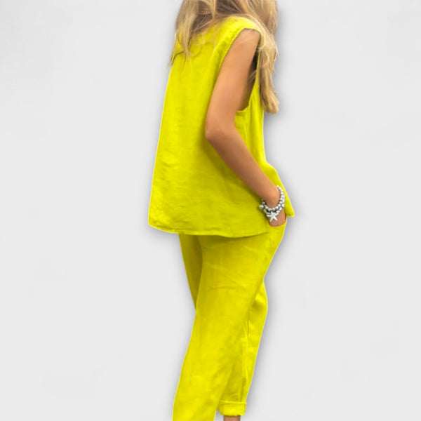 Jennifer - EntspanntesBaumwolle-Leinen Outfit
