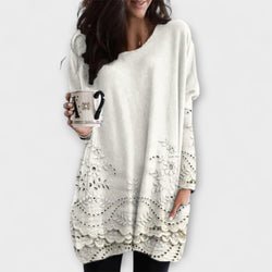 Riley – Bedruckter Pullover Mit Stickerei