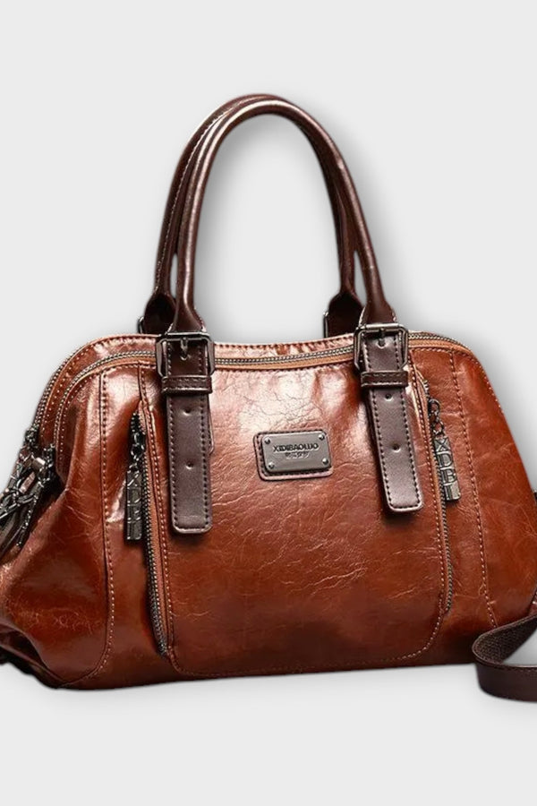 Lora. - Elegante Vintage-Schultertasche