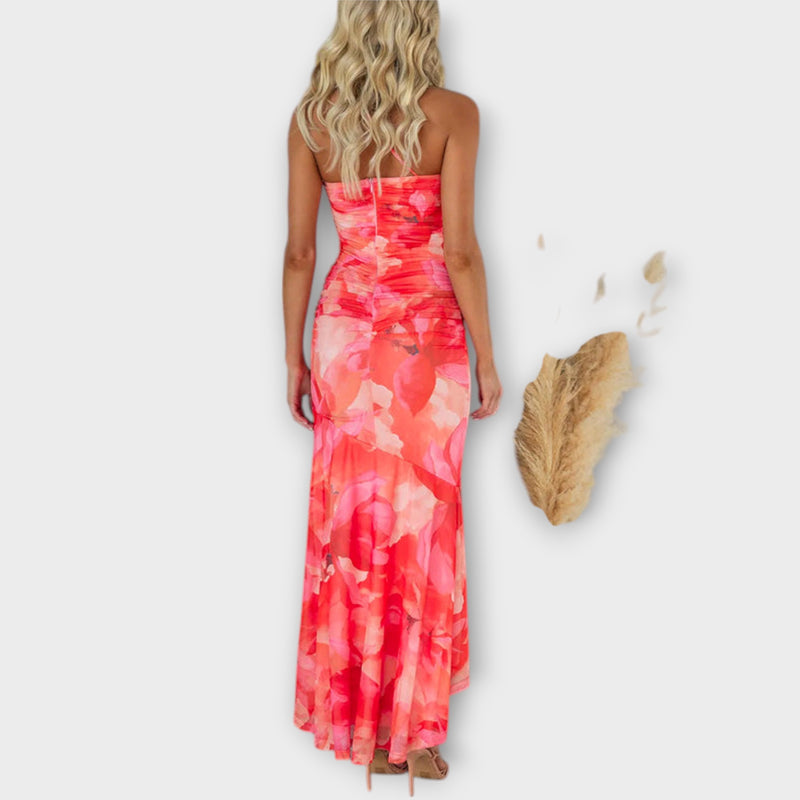 Pia - Maxikleid mit einseitiger Raffung