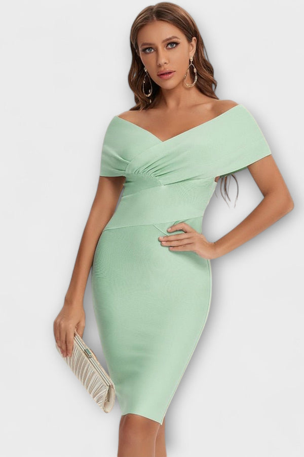 Elegantes Kleid mit V-Ausschnitt