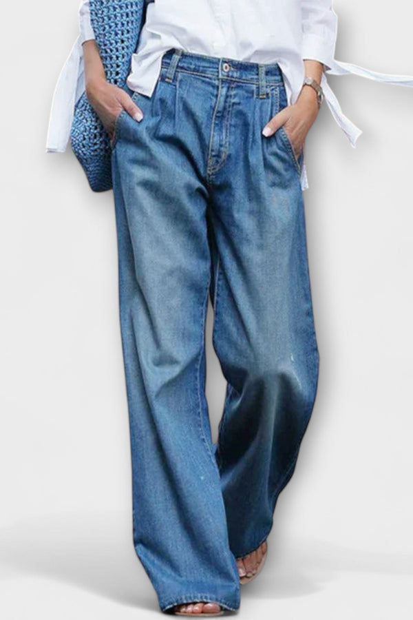 Ava - Hochwertige Jeans mit weitem Bein